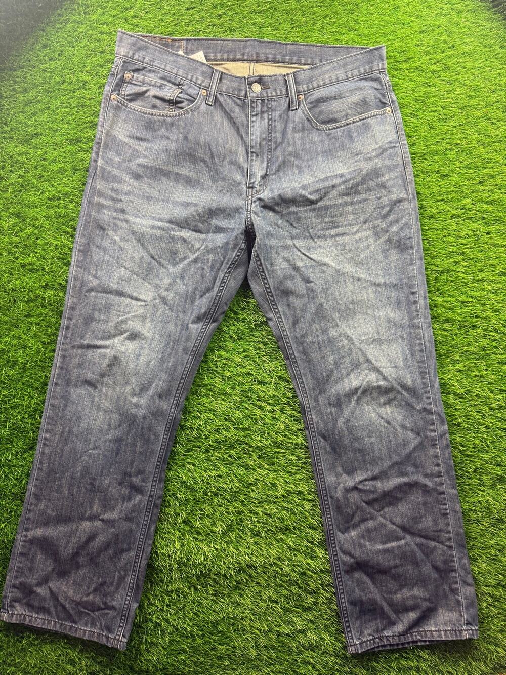 Levi’s 559 Jeans Men 36x32 Relaxed Straight Fit Blue Denim Faded Wash Work